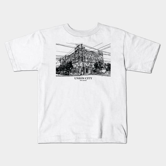 Union City - New Jersey Kids T-Shirt by Lakeric